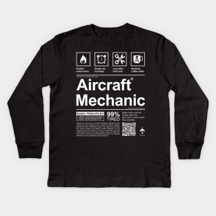 AIRCRAFT MECHANIC Kids Long Sleeve T-Shirt